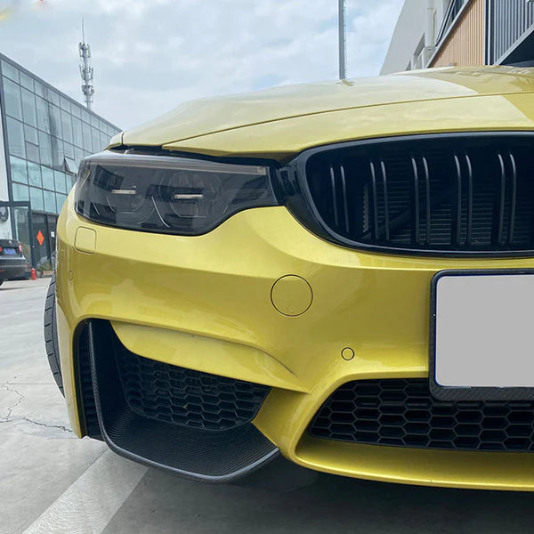 BMW M3 | M4 F80 | F82 Dry carbon Fiber MP front lip wrap angle